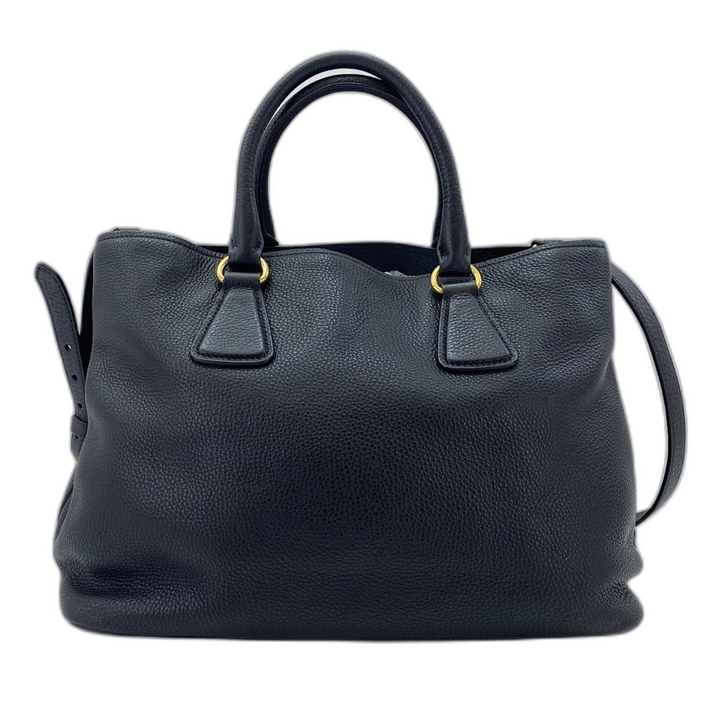 Prada Vitello Daino Shoulder Bag/Handbag, Black